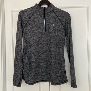 Quarter zip maternity athletic top